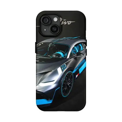 Bugatti Divo Silver Blue Paris Motor Show