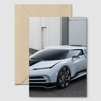 Bugatti Centodieci White Hypercar Parked Outside