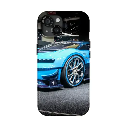 Bugatti Vision Gran Turismo Blue Auto Show