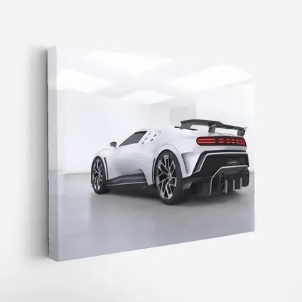 Bugatti Centodieci White Hypercar Studio Shot