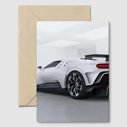Bugatti Centodieci White Hypercar Studio Shot