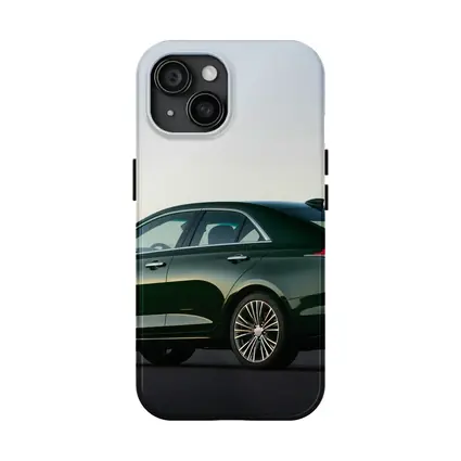 Cadillac CT4 Green Sedan Dusk Setting