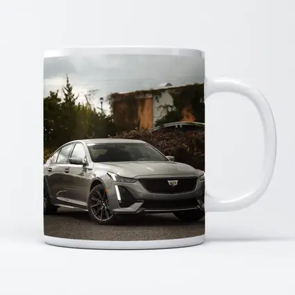 Cadillac CT5 Gray Sport Sedan Parked Outside