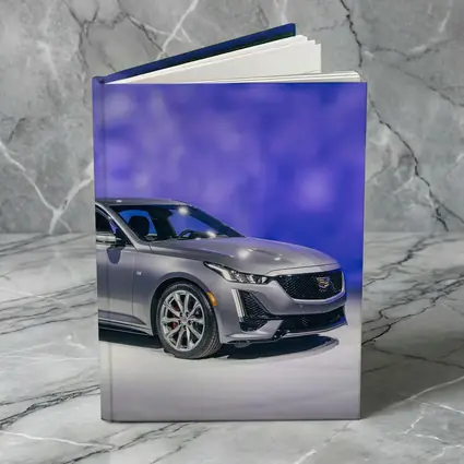 Cadillac CT5 Silver Sedan Studio Display