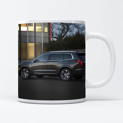 Cadillac XT6 Dark Gray SUV Urban Setting