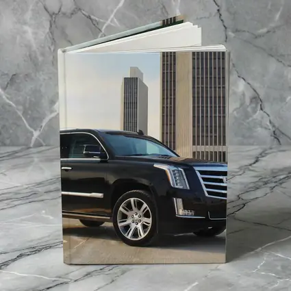 Cadillac Escalade Black SUV City Buildings