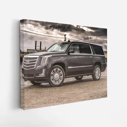 Cadillac Escalade Dark Stormy Urban Street
