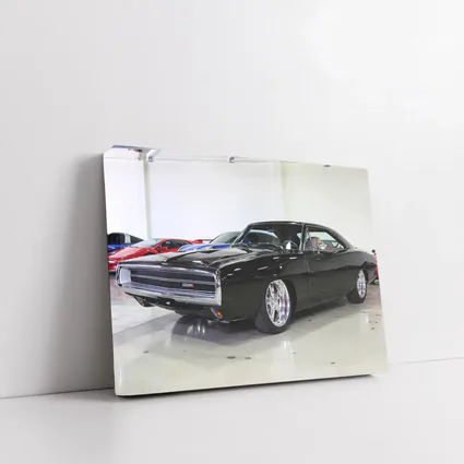 1970 Dodge Charger Black Custom Car Garage