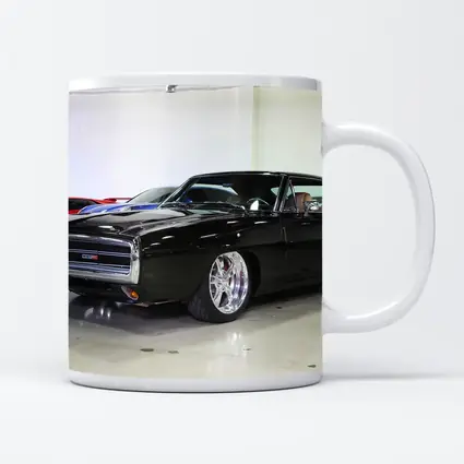 1970 Dodge Charger Black Custom Car Garage