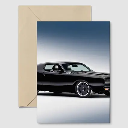 Black 1972 Dodge Charger Custom Build
