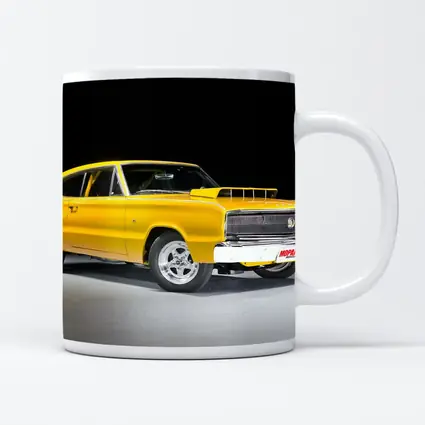 Dodge Charger Classic Yellow Muscle Car Studio