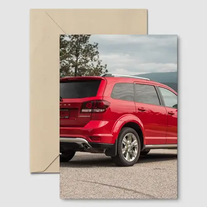 Dodge Journey Crossroad Red SUV Mountains