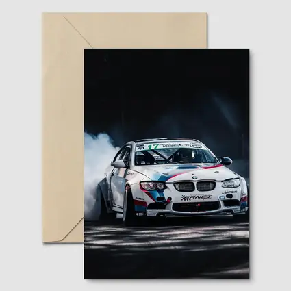 BMW M3 Drifting with Smoke Night Track