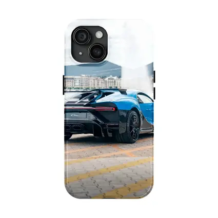 Bugatti Chiron Pur Sport Blue City Waterfront