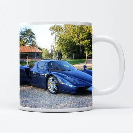 Ferrari Enzo Blue Supercar Countryside Setting