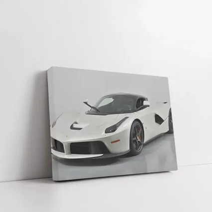 Ferrari LaFerrari White Supercar Studio Shot