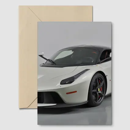 Ferrari LaFerrari White Supercar Studio Shot