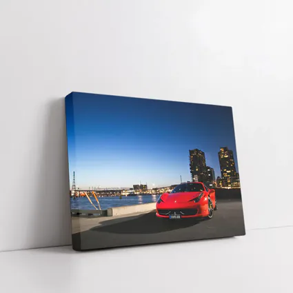 Ferrari 458 Italia Red City Dusk