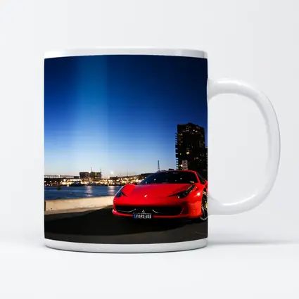 Ferrari 458 Italia Red City Dusk