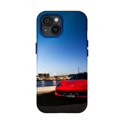 Ferrari 458 Italia Red City Dusk