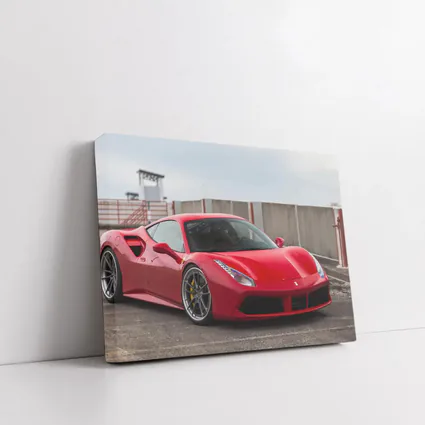 Ferrari 488 GTB Red Supercar Track Setting