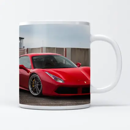 Ferrari 488 GTB Red Supercar Track Setting