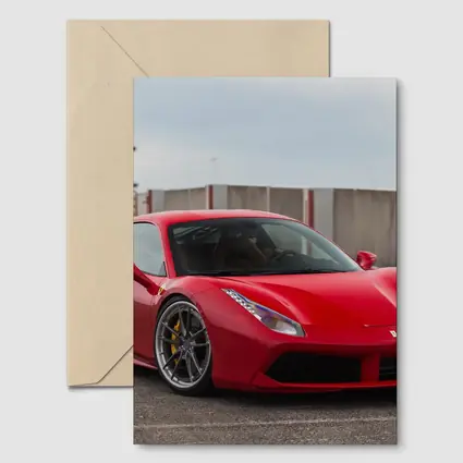 Ferrari 488 GTB Red Supercar Track Setting