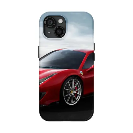 Ferrari 488 Pista Red Supercar Desert Background