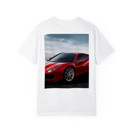 Ferrari 488 Pista Red Supercar Desert Background