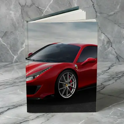 Ferrari 488 Pista Red Supercar Desert Setting