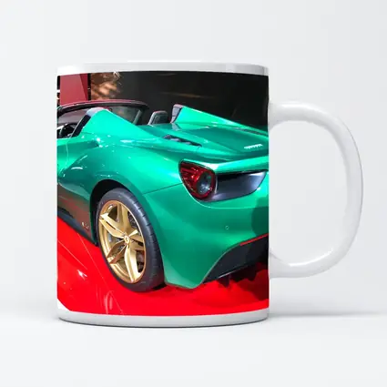 Ferrari 488 Spider Green Gold Wheels Display