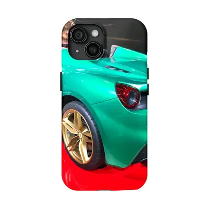 Ferrari 488 Spider Green Gold Wheels Display