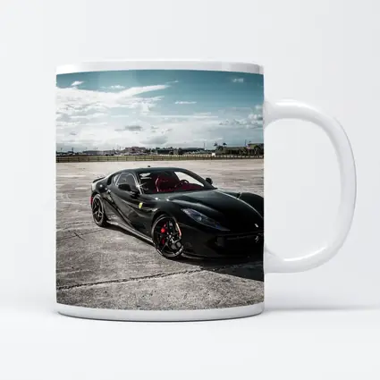 Ferrari 812 Superfast Black On Track