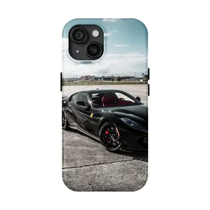 Ferrari 812 Superfast Black On Track