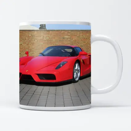 Ferrari Enzo Red Supercar Brick Wall