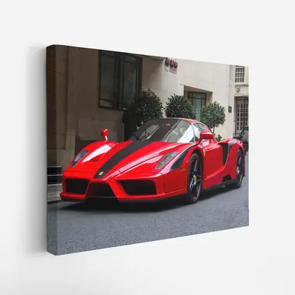 Ferrari Enzo Red Supercar City Street