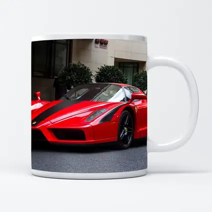 Ferrari Enzo Red Supercar City Street