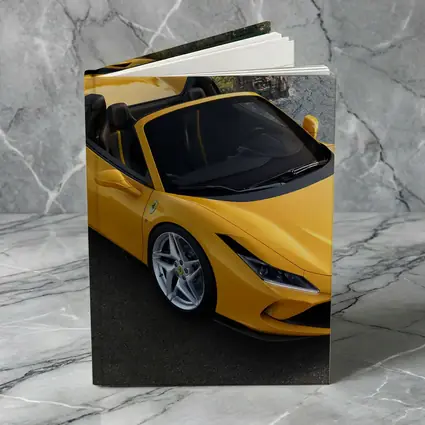 Ferrari F8 Spider Yellow Coastal Cliffside View