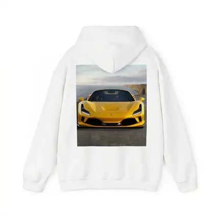 Ferrari F8 Yellow Coastal Cliffside Front View
