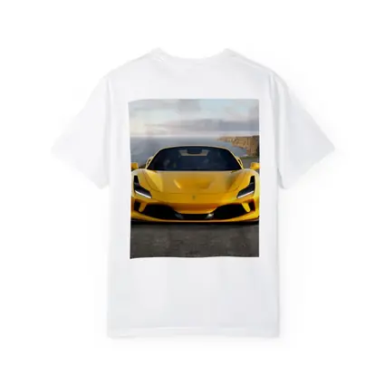 Ferrari F8 Yellow Coastal Cliffside Front View