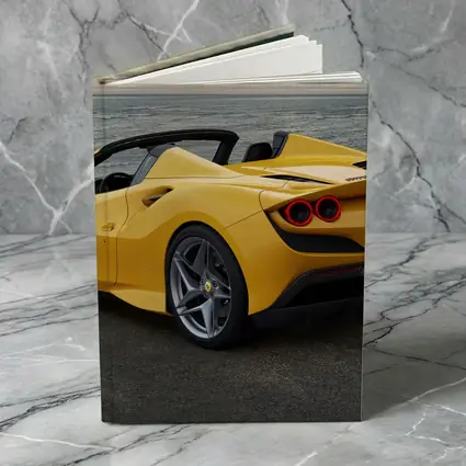 Ferrari F8 Spider Yellow Coastal View