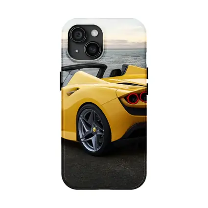 Ferrari F8 Spider Yellow Coastal View