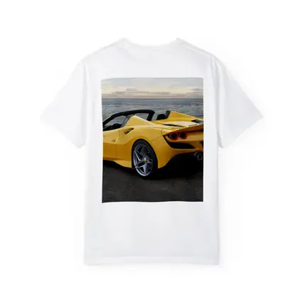 Ferrari F8 Spider Yellow Coastal View
