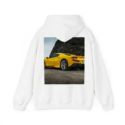 Ferrari F8 Yellow Supercar Rocky Coastal Road