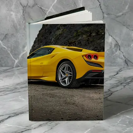 Ferrari F8 Yellow Supercar Rocky Coastal Road