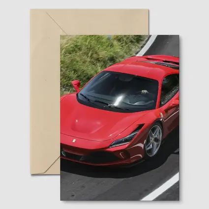 Ferrari F8 Tributo Red Supercar Road