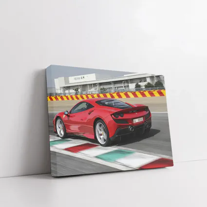 Ferrari F8 Tributo on Racing Track