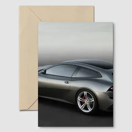Ferrari GTC4 Lusso Gray Studio Shot
