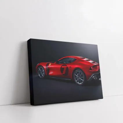 Ferrari Omologata Red Sports Car Dark Studio