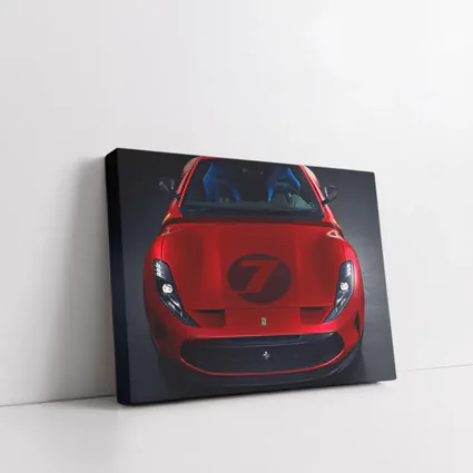 Ferrari Omologata Red Supercar Dark Studio